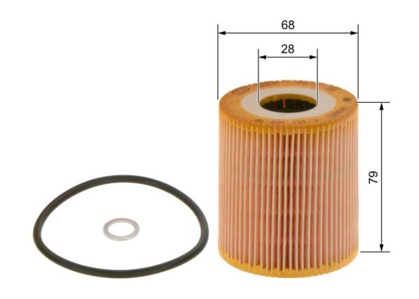 BOSCH 1457429118 | Yağ Filtresi 00-3-Seri (E46) 5-Seri (E39) X5