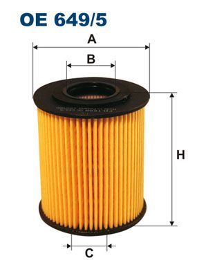 FILTRON OE649-5 | Yağ Filtresi 00-3-Seri (E46) 5-Seri (E39) X5