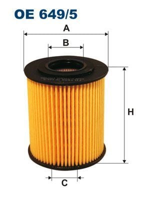 FILTRON OE649-5 | Yağ Filtresi 00-3-Seri (E46) 5-Seri (E39) X5