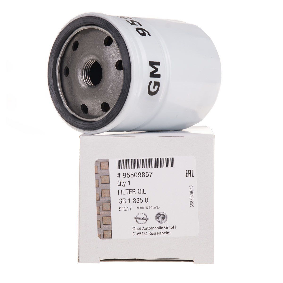 PSA 95509857 | Opel Meriva 1.6 / 1.8 Benzinli Yağ Filtresi Orijinal
