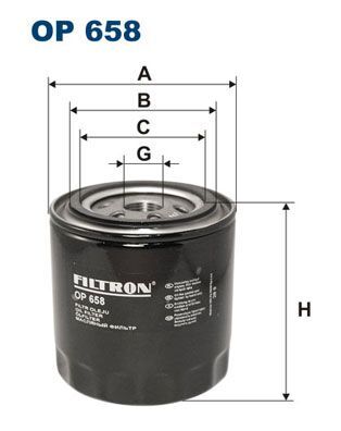 FILTRON OP658 | Yağ Filtresi <02 Cherokee-Cj5-Cj8