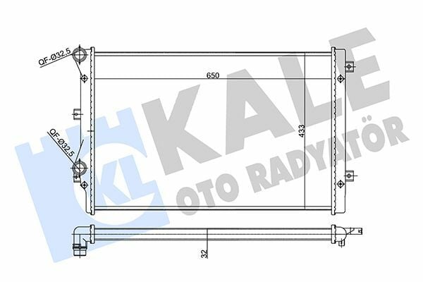 KALE 356985 | Radyatör 05-Golf.V.VI-Jetta-Passat 1.4Tsi-1.8Tsi-2.0Tsi