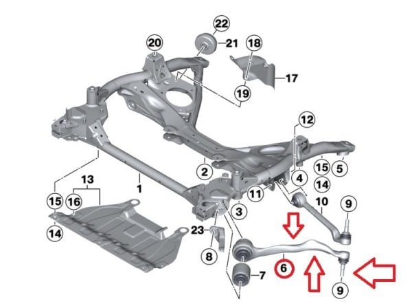LEMFORDER 3693901 | Bmw 3 Serisi F30 Kasa Ön Sol Üst Salıncak Kolu
