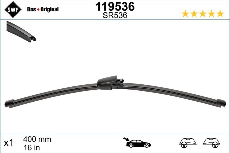 VALEO 119536 | BMW G07 X7 Arka Silecek (40 Cm) 61627474264