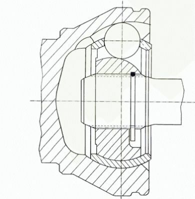 GKN 304843 | Sol Ic Aks Kafası (VW Transporter 03-19) 2.5 TDI-2.0 TDI -