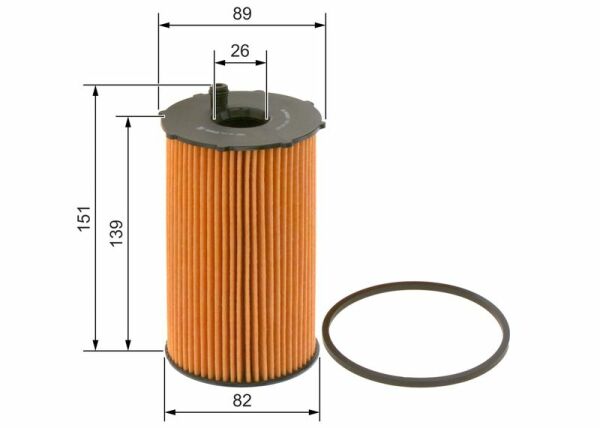 BOSCH 1457429307 | Yağ Filtresi 05-Discovery-Range Rover 2.7Td