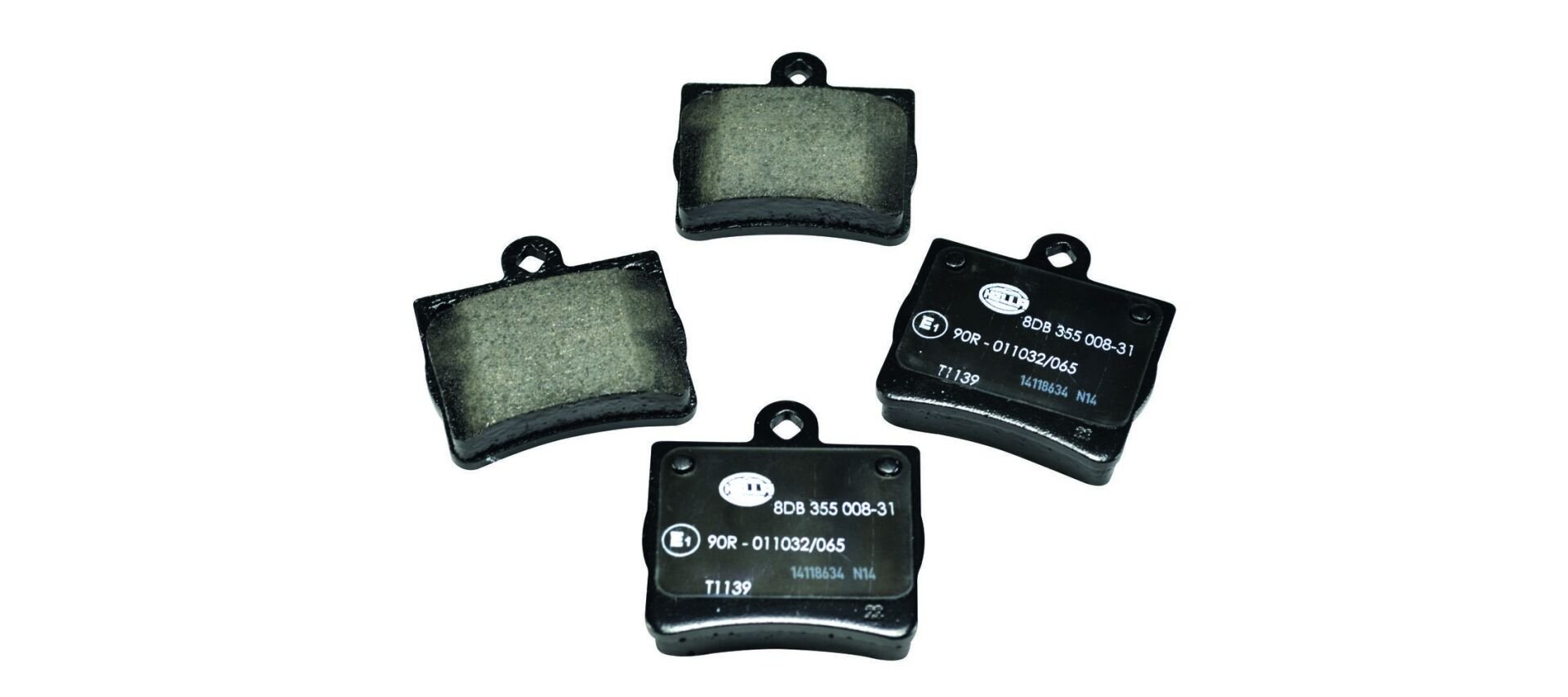 HELLA PAGID 8DB 355 008-311 | Arka Fren Balatası. W202. Tek Pim. 21900...