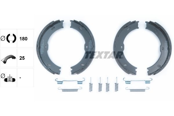TEXTAR 91066800 | El Fren Balatası Spr 907 / 906 / Crafter (Yaylı)