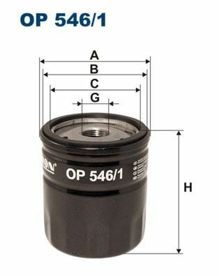 FILTRON OP546-1 | Yağ Filtresi Focus-Cmax-Mondeo 1.8Tdci-Di
