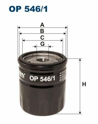FILTRON OP546-1 | Yağ Filtresi Focus-Cmax-Mondeo 1.8Tdci-Di