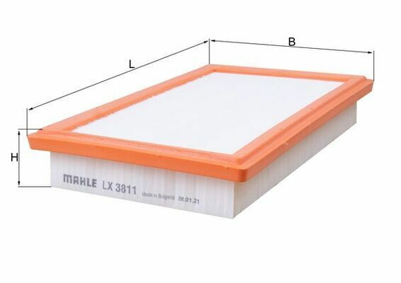 MAHLE LX3811 | Hava Filtresi 14-C-Seri (W204-W205) E-Seri (W212-W213)