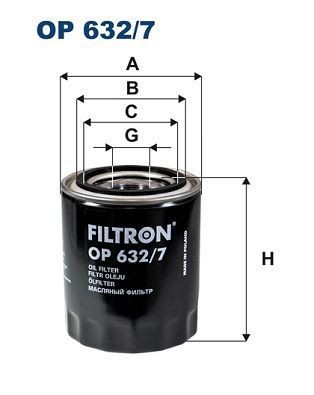FILTRON OP632-7 | Yağ Filtresi H1-Starex-Sorento 2.5Crdi