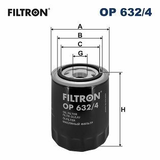FILTRON OP632-4 | Yağ Filtresi H100 Kamyonet-Starex-H1