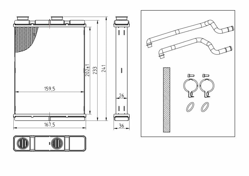 NRF 54434 | Nissan Qashqai 14 > Kalorifer Radyatör