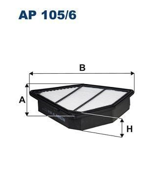 FILTRON AP105-6 | Hava Filtresi 15-Cr-V 1.6İ-Dtec 4Wd