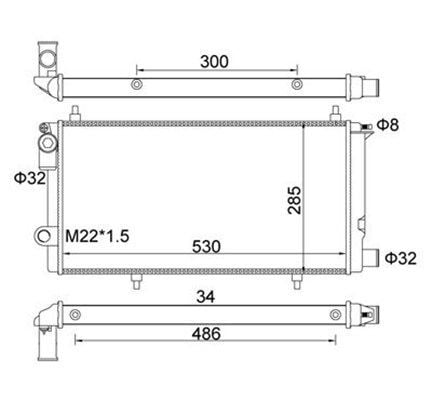 MAGNETI MARELLI 359000300690 | Radytr M-C15 (00-05) (Ksız + Mek)