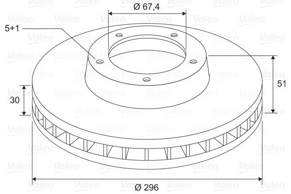 VALEO 197807 | Disk On (Ad) 08-Insignia 16Jant | 2 Adet