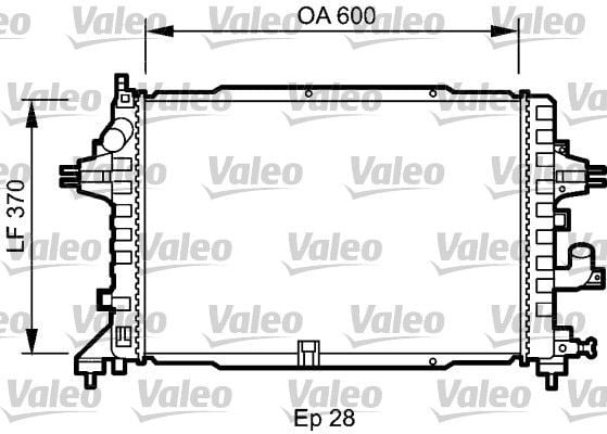 VALEO 735080 | Radyatör <06 Astra.H 1.3 *Z13dth* *Ph*