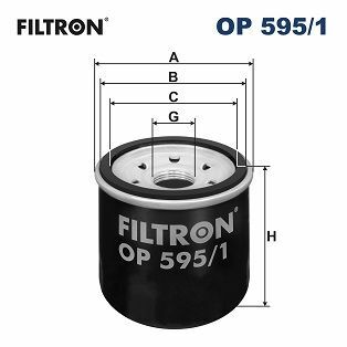 FILTRON OP595-1 | Yağ Filtresi 14-Ma.2-Ma.3-Ma.6