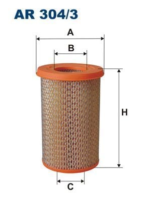 FILTRON AR304-3 | Hava Filtresi 02-Pick Up 2.5Di