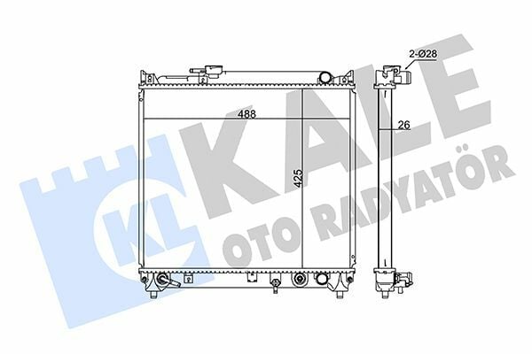 KALE 348095 | Radyatör 91-99 Vitara 1.6İ + Os