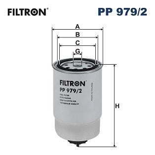 FILTRON PP979/2 | Yakıt Filtresi Hyundai Elantra i10 i30 Santa Fe Tucson Kia Ceed Cerato Picanto Rio III Sportage II