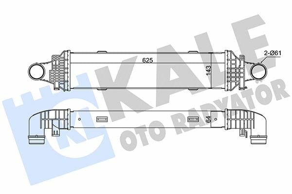 KALE 345015 | Turbo Radyatörü (Intercooler) 07-C-Seri (W204-S204) E-Seri (W212-S212) Glk-Seri (X204)