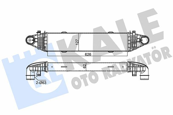 KALE 347800 | Turbo Radyatörü (Intercooler) 07-C-Seri (W204-S204)