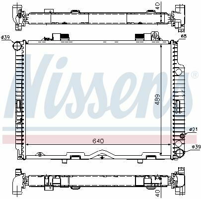 NISSENS 62611A | Radyatör 210 E 250 TD