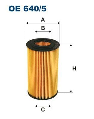 FILTRON OE640-5 | Yağ Filtresi 00-Sprinter Eleman Tip