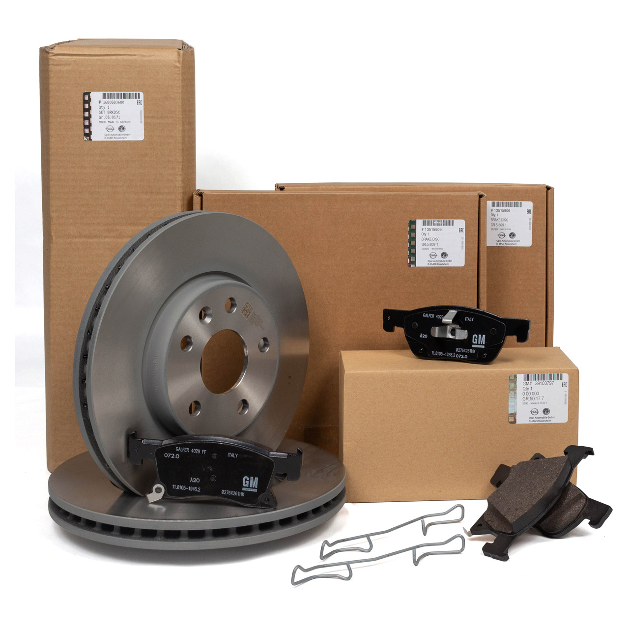 MOPAR (PSA) 1680583680 | Ön Fren Disk ve Balata Seti Opel Astra K 276mm Takım