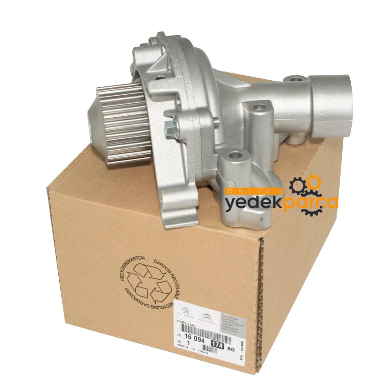 PSA 1609417480 | Peugeot 407 2.0 16Valf Benzinli Su Pompası Devirdaim Orijinal