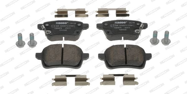 FERODO FDB4879 | Arka Fren Balatası Disk İçin Opel Corsa E 15-Fiat 500L | 1 Adet