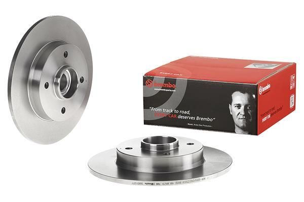 BREMBO 08.9512.27 | Arka Fren Diski Rulmanlı (Citroen C4 04 1.4I 1.6 HDI) | 2 Adet