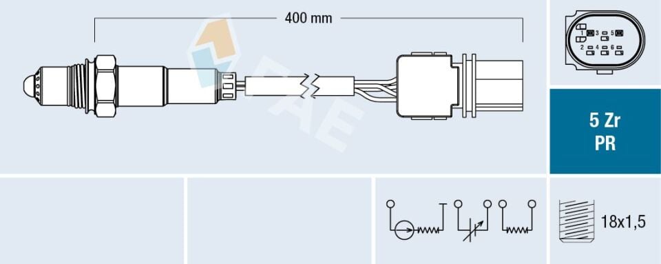 FAE 75061 | Oksijen Sensörü Opel Astra H / Vectra C Z19dth