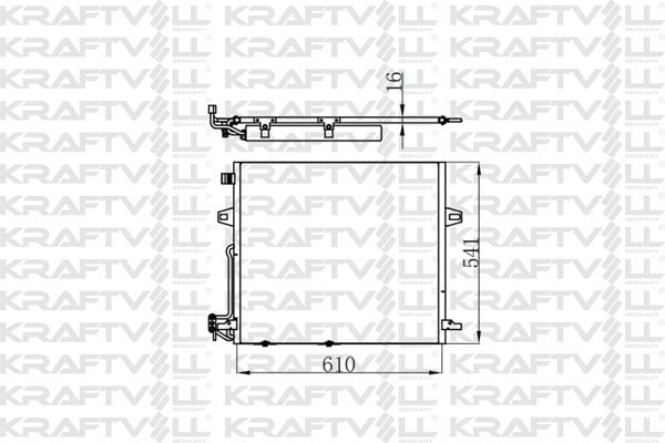 KRAFTVOLL 08060072 | Klima Radyatörü X164 06-12 W164 05-11 W251 06-12 Radyatörü Marka