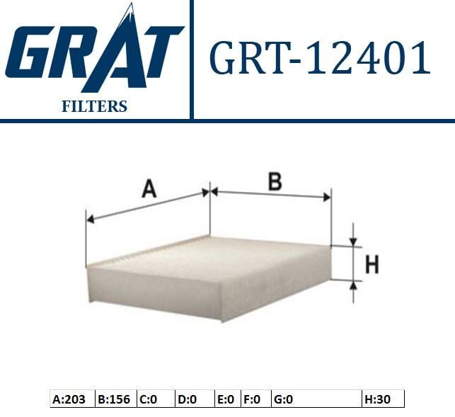 OUT.12401 | Kabin Filtresi (Citroen: C3 II Ds3 1.6 HDI 09-/ Peugeot :207 1.4 1.6 16V 1.4Hdı 1.6 HDI 06 -)