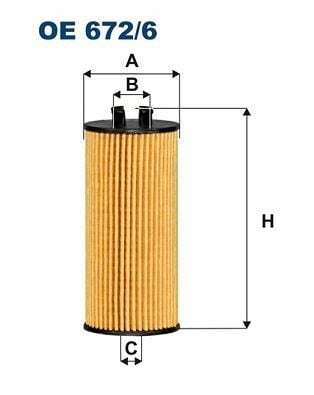 FILTRON OE672-6 | Yağ Filtresi 14-2-Seri (F45-F46) X1 (F48)