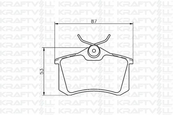 KRAFTVOLL 07010012 | Fren Balatası Arka Golf IV Bora Audi A1 A3 A4 A6 A8 Altea Cordoba Ibiza III IV V / Megane II III Megane IV Hb Fluence / C3 P307 P1007 Partner II Berlingo II C3 Picasso C3 III Ds3 P207 1,4I 1,6I 16V 2,0I 2,0Hd P308 C4 P807 C8