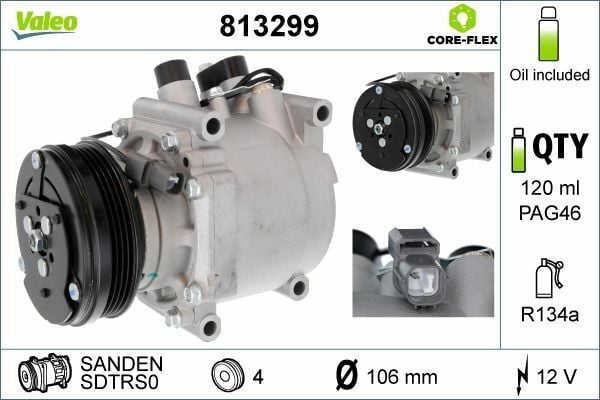 VALEO 813299 | Klima Kompresörü Honda Civic 95-01 / Cr-V 99-02