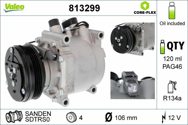 VALEO 813299 | Klima Kompresörü Honda Civic 95-01 / Cr-V 99-02
