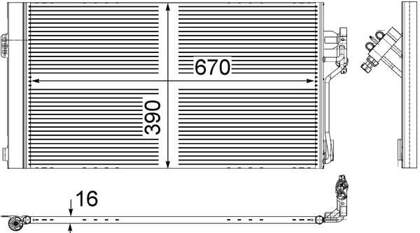 MAHLE AC761000S | Klima Radyatörü Viano W639 03-Vito W639 03 -