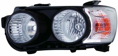 DEPO 235-1114RMLDEM2 | Ön Far Sağ-(Motorlu Siyah)-(4 / 5 Kapı)-(Chevrolet: Aveo 11 -)