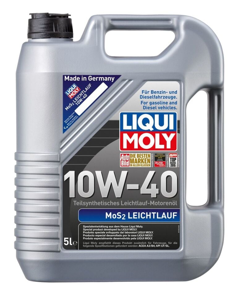 LIQUI MOLY 10W40 Motor Yağı Kısmi Sentetik MoS2 li LEICHTLAUF 5 Litre (2184)