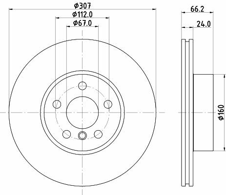 HELLA PAGID 8DD355133-801 | Fren Diski BMW G-20 / 21 On 3.20 | 2 Adet