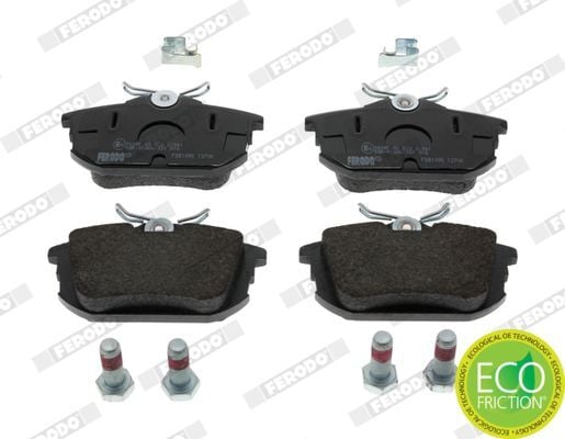 FERODO FDB1095 | Arka Fren Balatası (Volvo (S40-V40) (96-04) / (Mitsubishi Carisma 96 / 06 / Colt 04 / 10 (Smart Forfour)