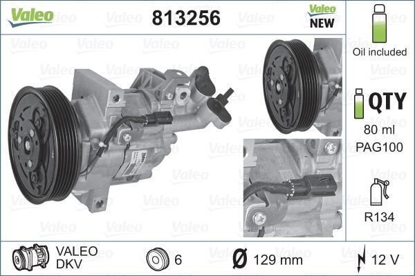 VALEO 813256 | Renault Fluence Klima Kompresörü