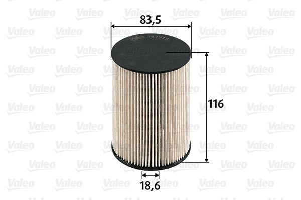 VALEO 587919 | Mazot Filtresi Golf V 03-Jetta III 05-Caddy III 04-Touran 03-/ A3 / Octavia 04-1.9 TDI 2.0 TDI