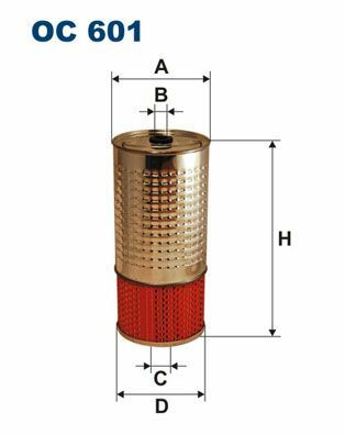 FILTRON OC601 | Yağ Filtresi (Om615, Om616) W123 79-85 S123 80-85 C123 81-85 Unımog