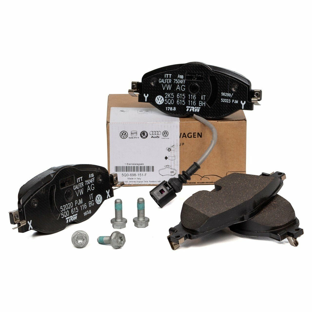 VAG / ORJINAL 8V0698151S | Seat Ateca Büyük Tip Ön Fren Balata Takımı Orijinal